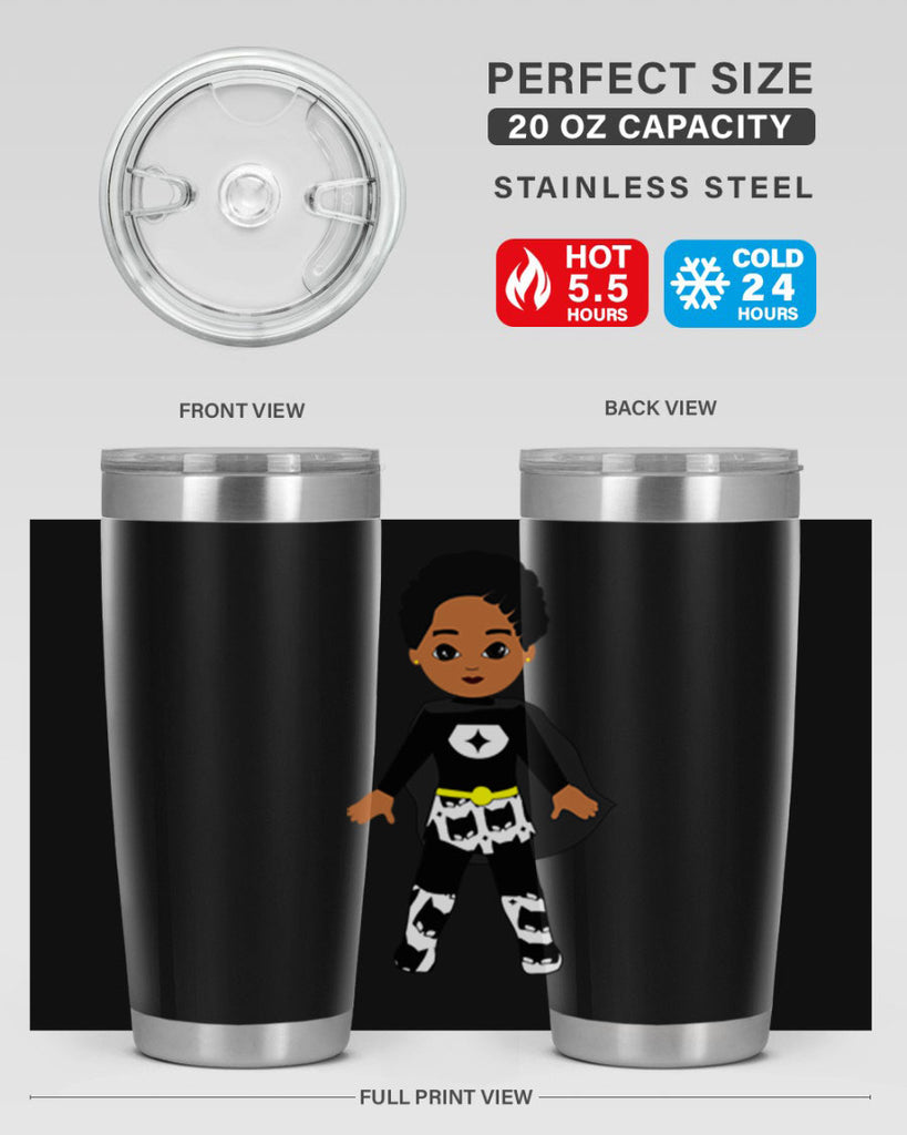 super kid 11#- black men - boys- tumbler