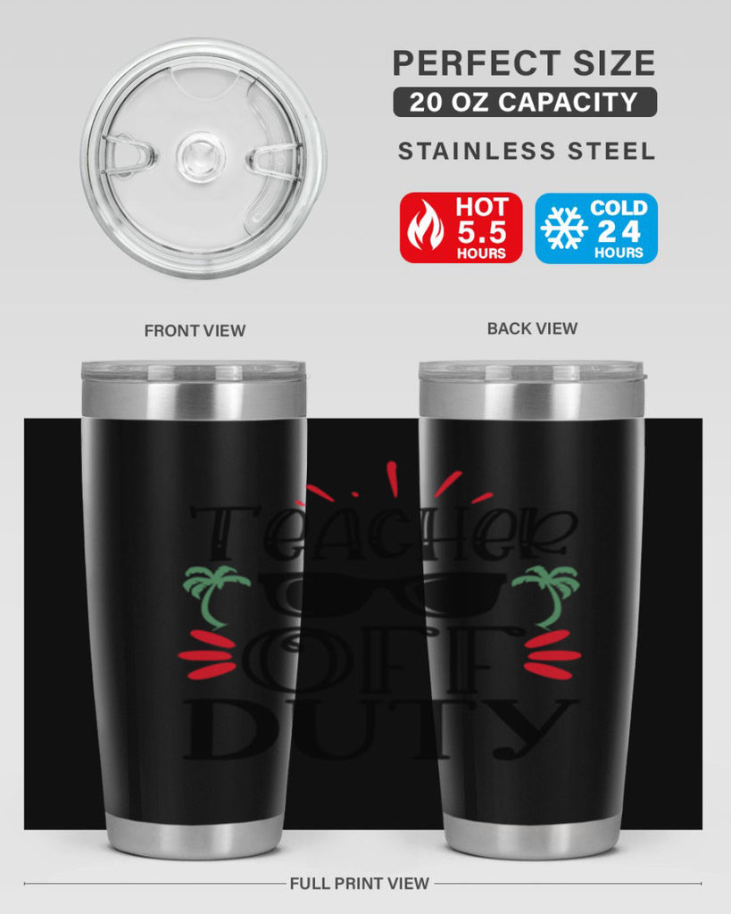 teacher off duty Style 204#- teacher- tumbler