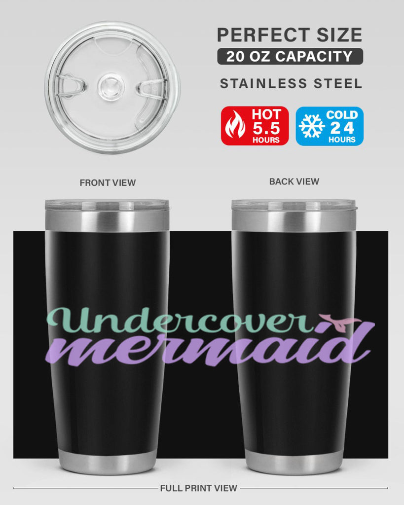 undercover mermaid 8#- mermaid- Tumbler