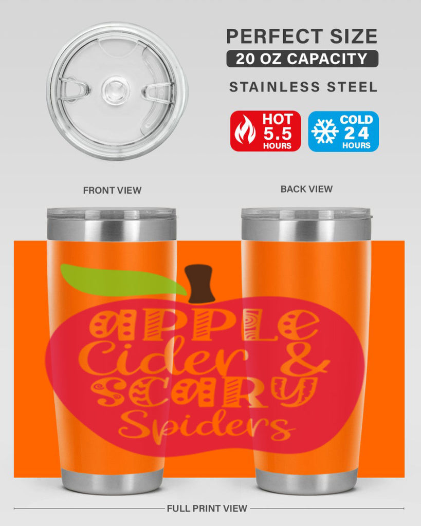 Apple Cider Scary Spiders 10#- fall- Tumbler