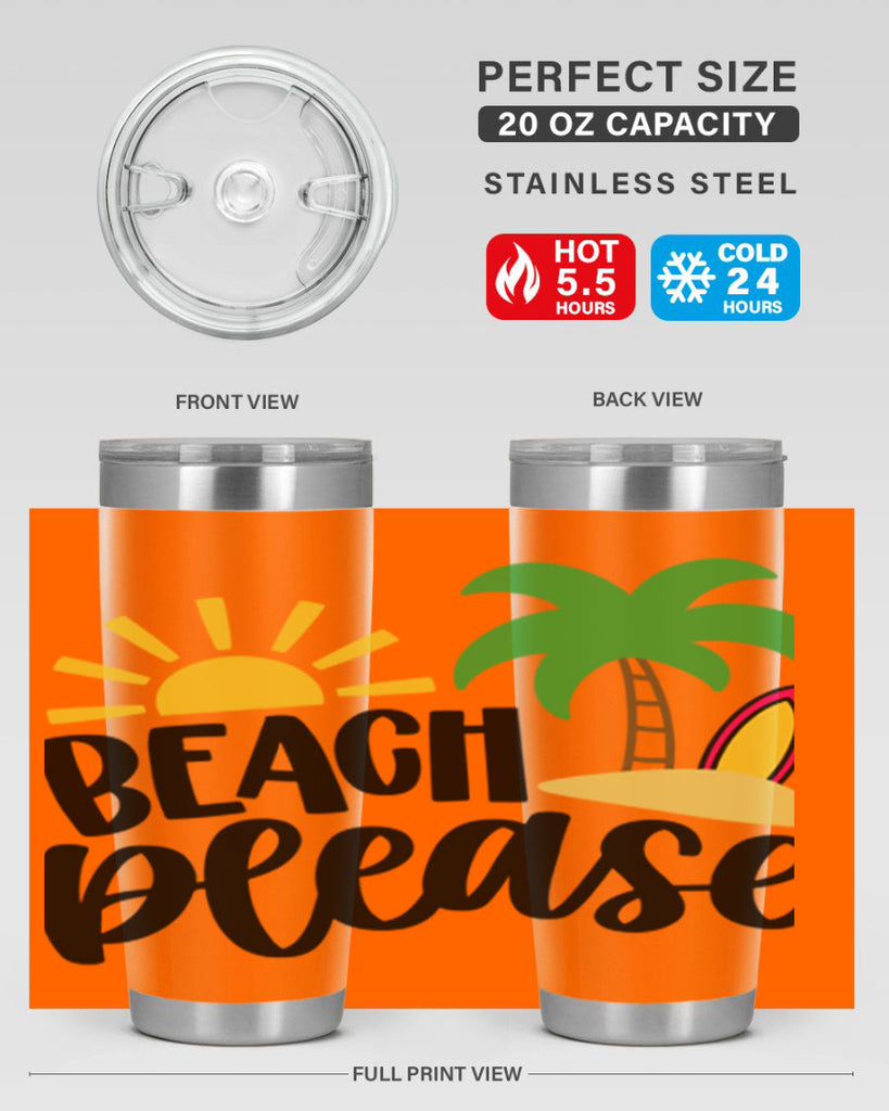 Beach Please Style 51#- summer- Tumbler