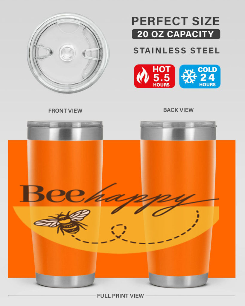 Bee Happy30#- spring- Tumbler