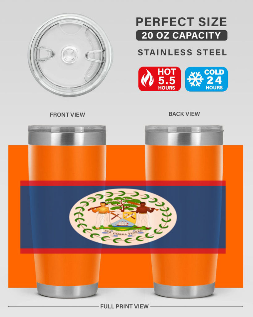 Belize 180#- world flags- Tumbler