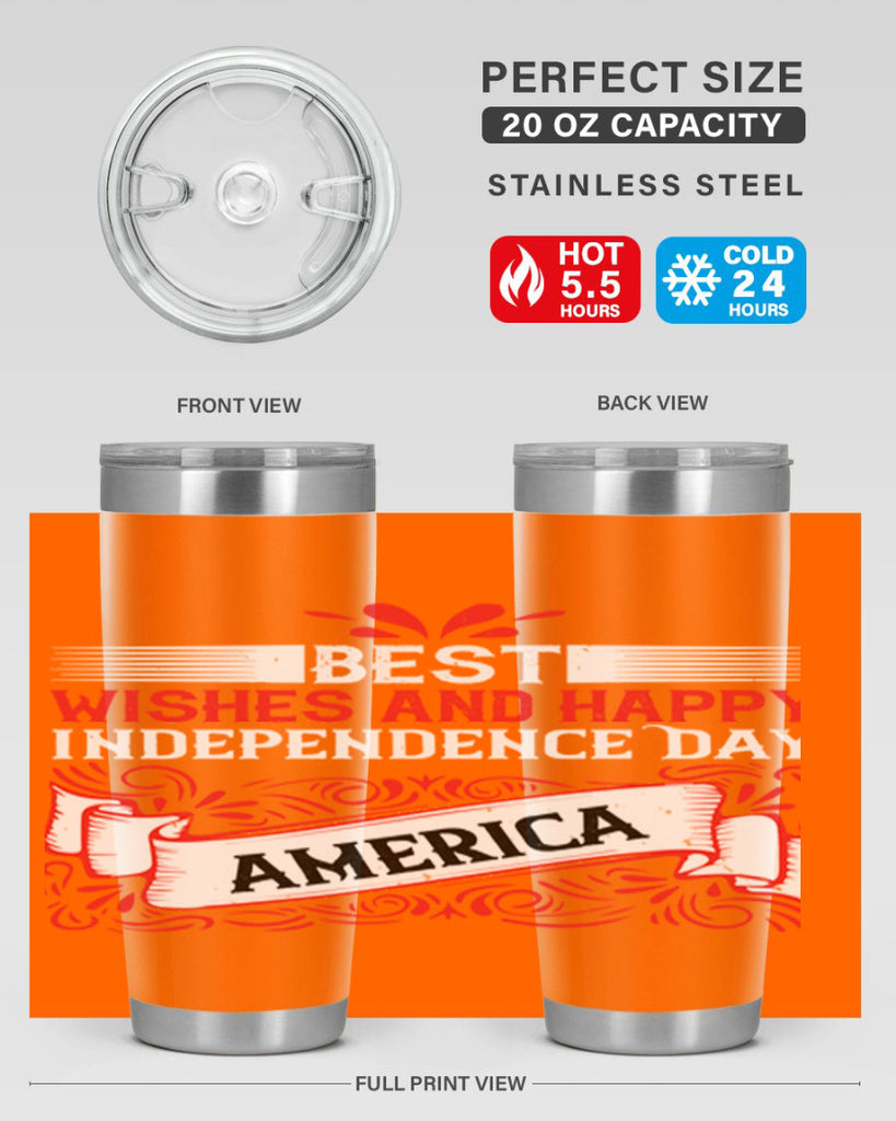 Best wishes and happy Independence Day america Style 86#- Fourt Of July- Tumbler