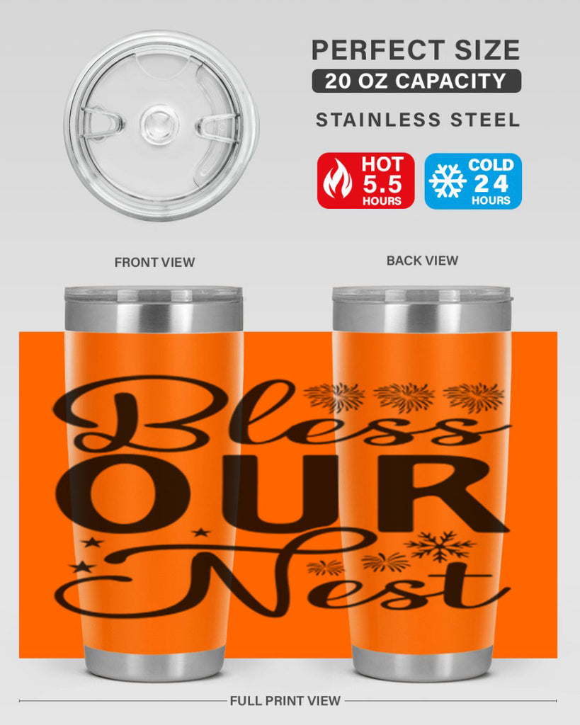 Bless Our Nest 51#- spring- Tumbler