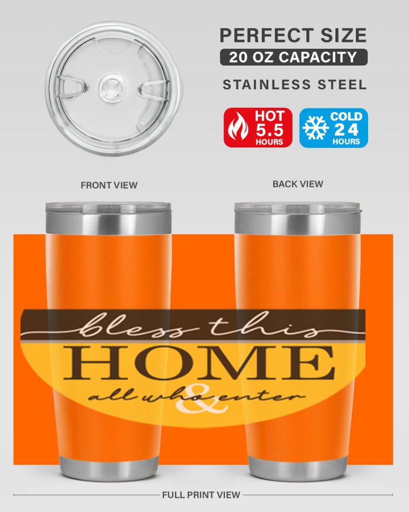 Bless this Home and all57#- spring- Tumbler