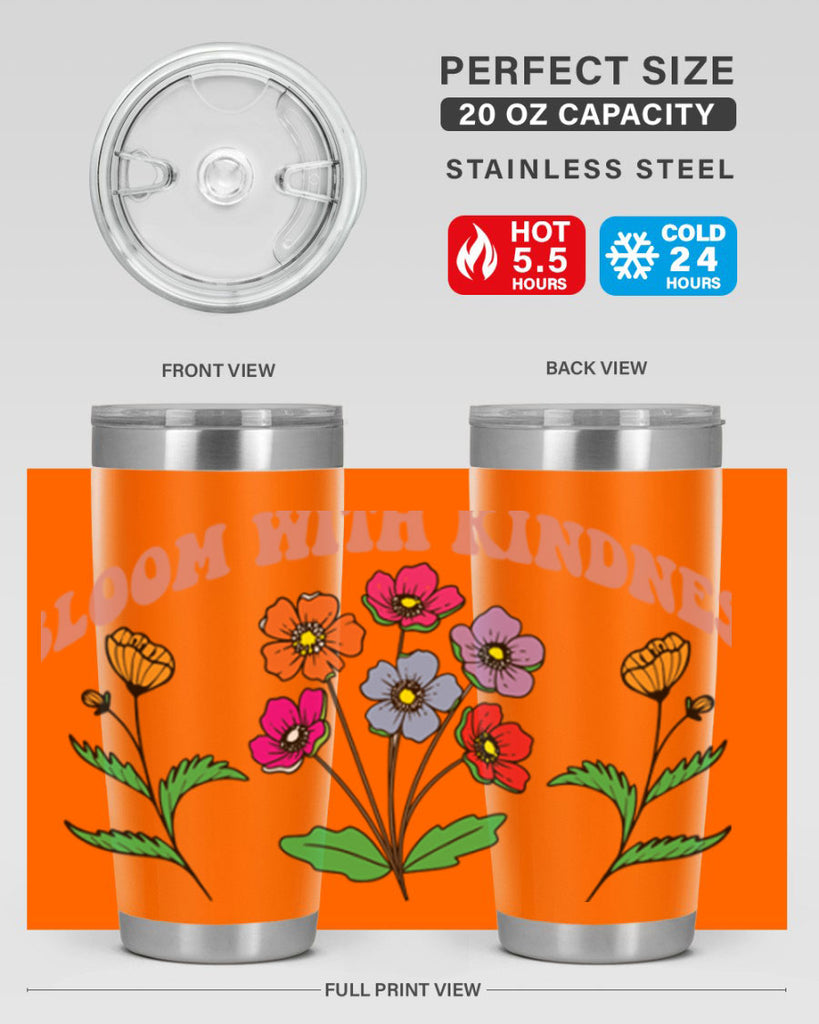 Bloom with Kindness  92#- spring- Tumbler