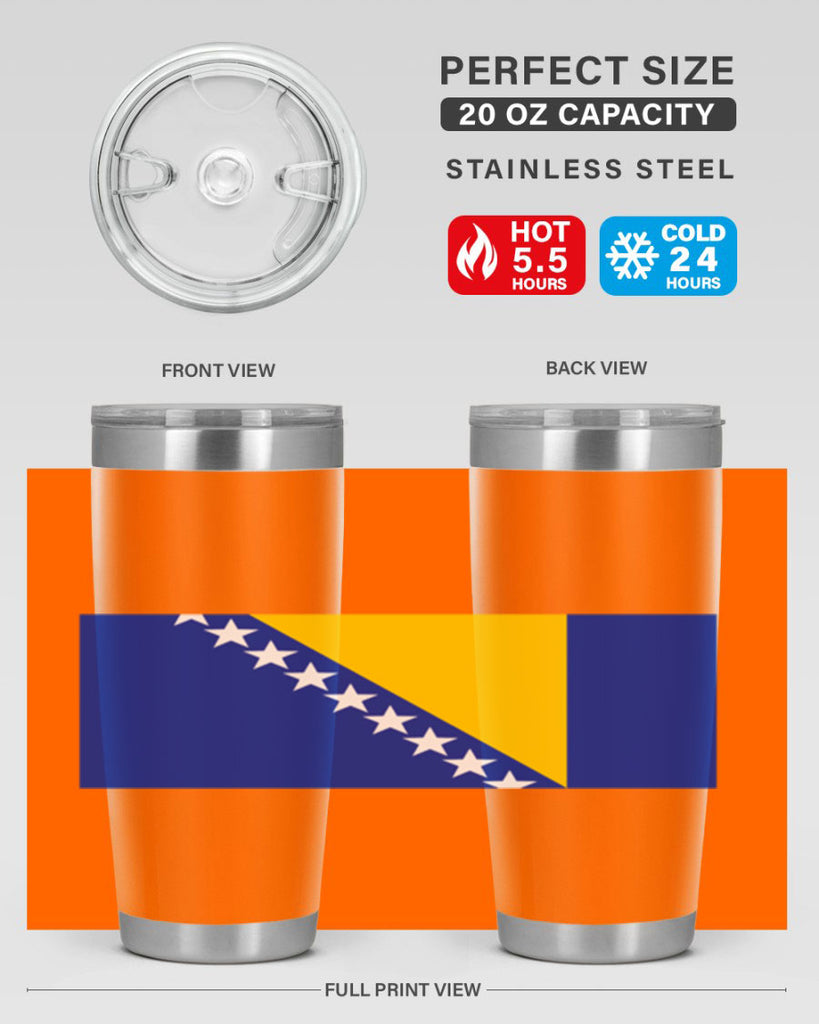 Bosnia and Herzegovina 176#- world flags- Tumbler