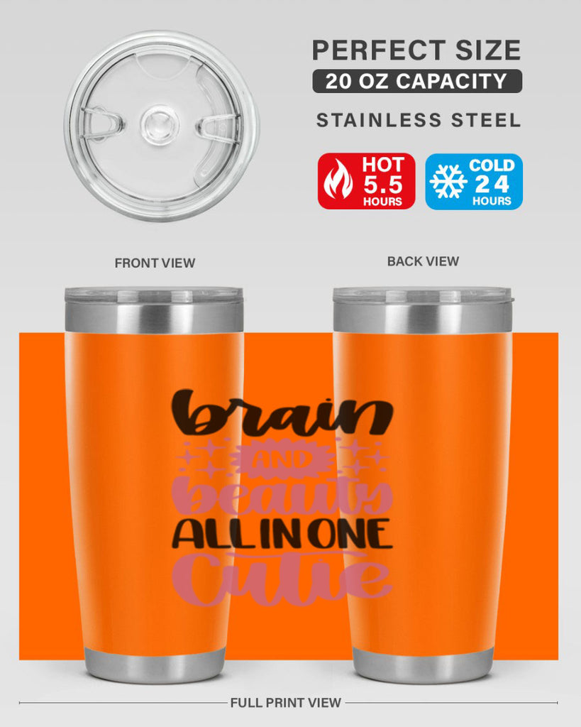 Brain And Beauty All In One Style 126#- make up- Tumbler