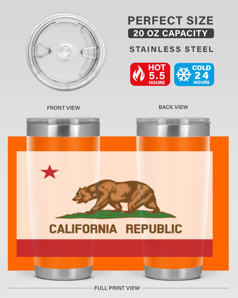 California 47#- Us Flags- Tumbler