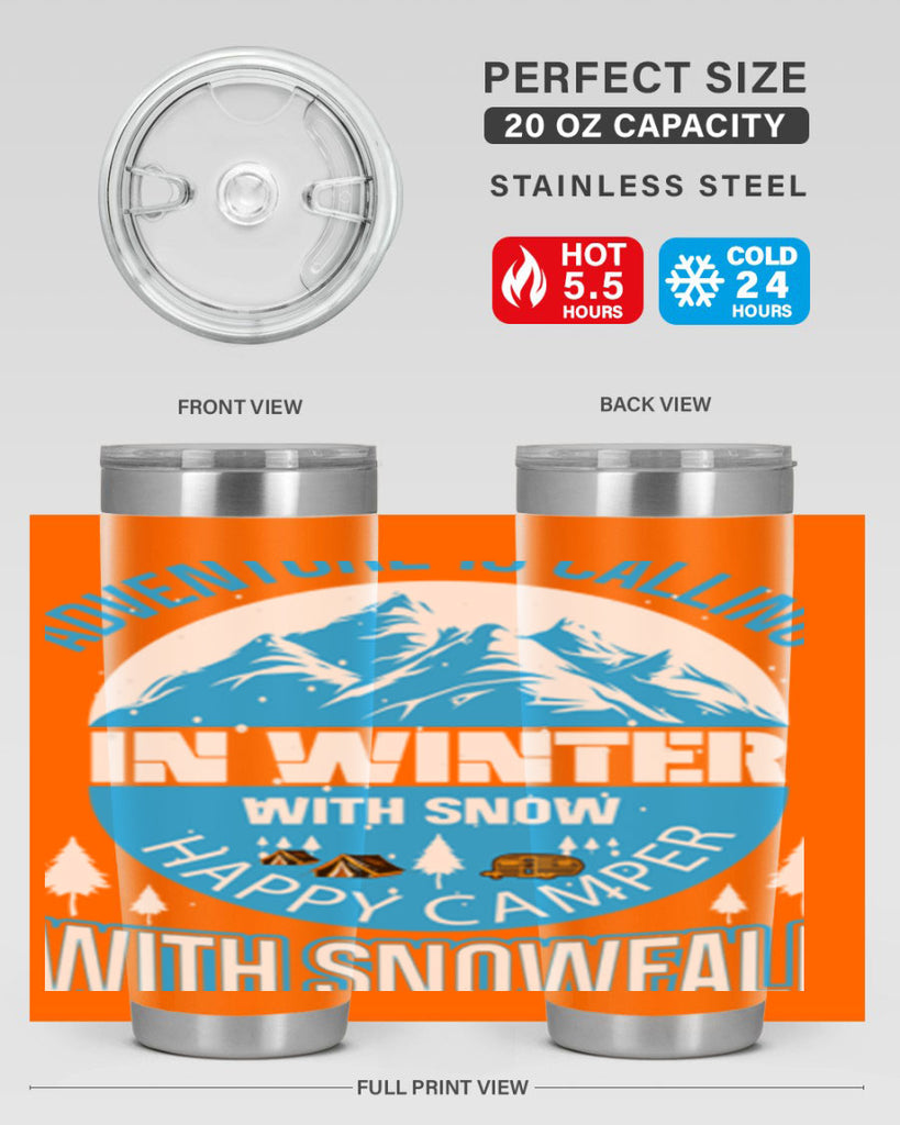 Camping Winter 39#- winter- Tumbler