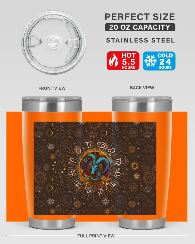 Capricorn Straight 184#- zodiac- Tumbler