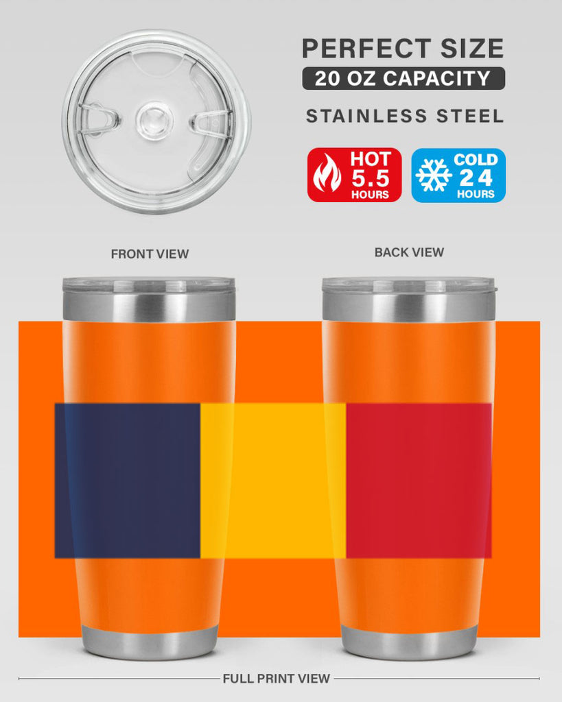 Chad 164#- world flags- Tumbler
