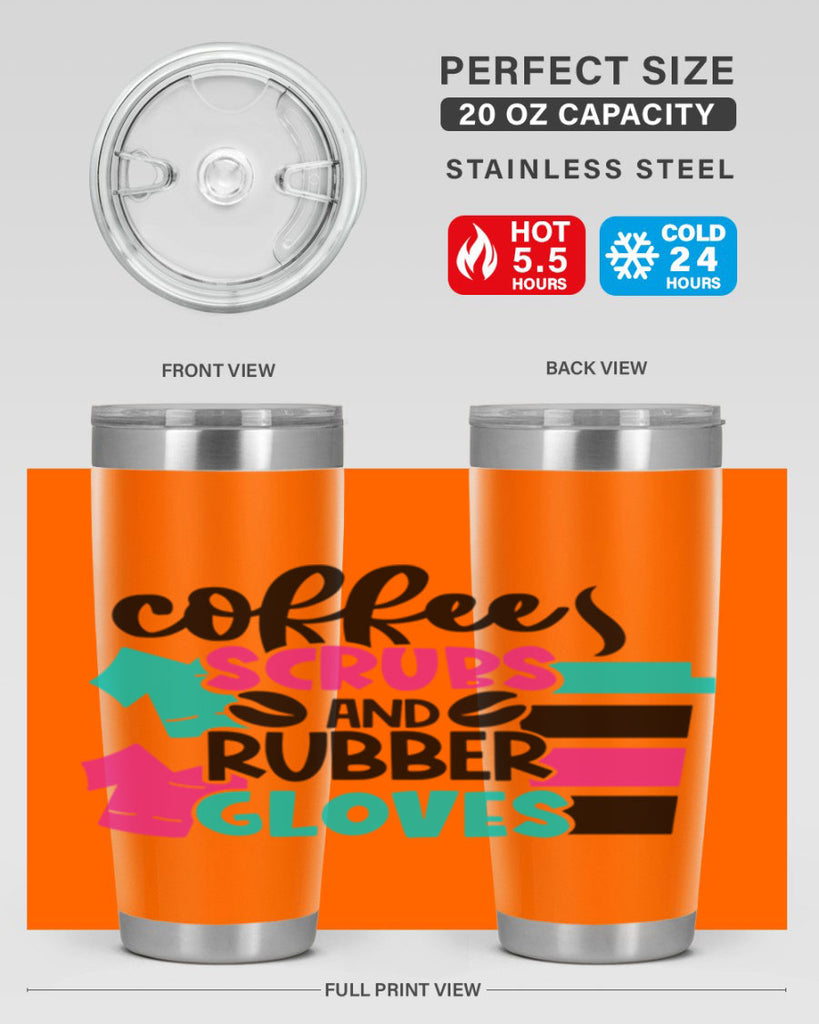 Coffee Scrubs And Rubber Gloves Style Style 209#- nurse- tumbler