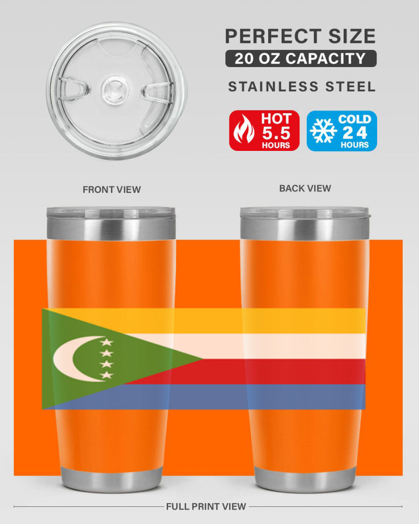 Comoros 160#- world flags- Tumbler