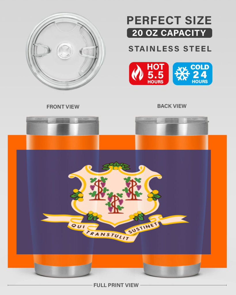 Connecticut 45#- Us Flags- Tumbler