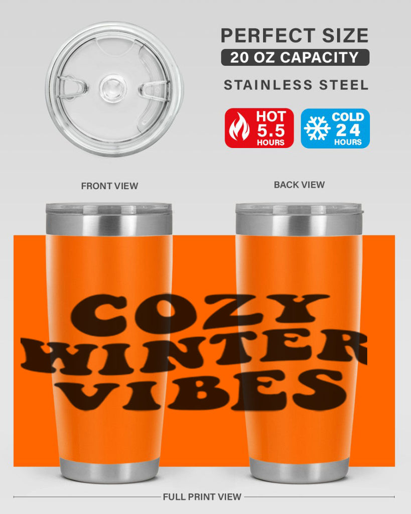 Cozy Winter Vibes 64#- winter- Tumbler