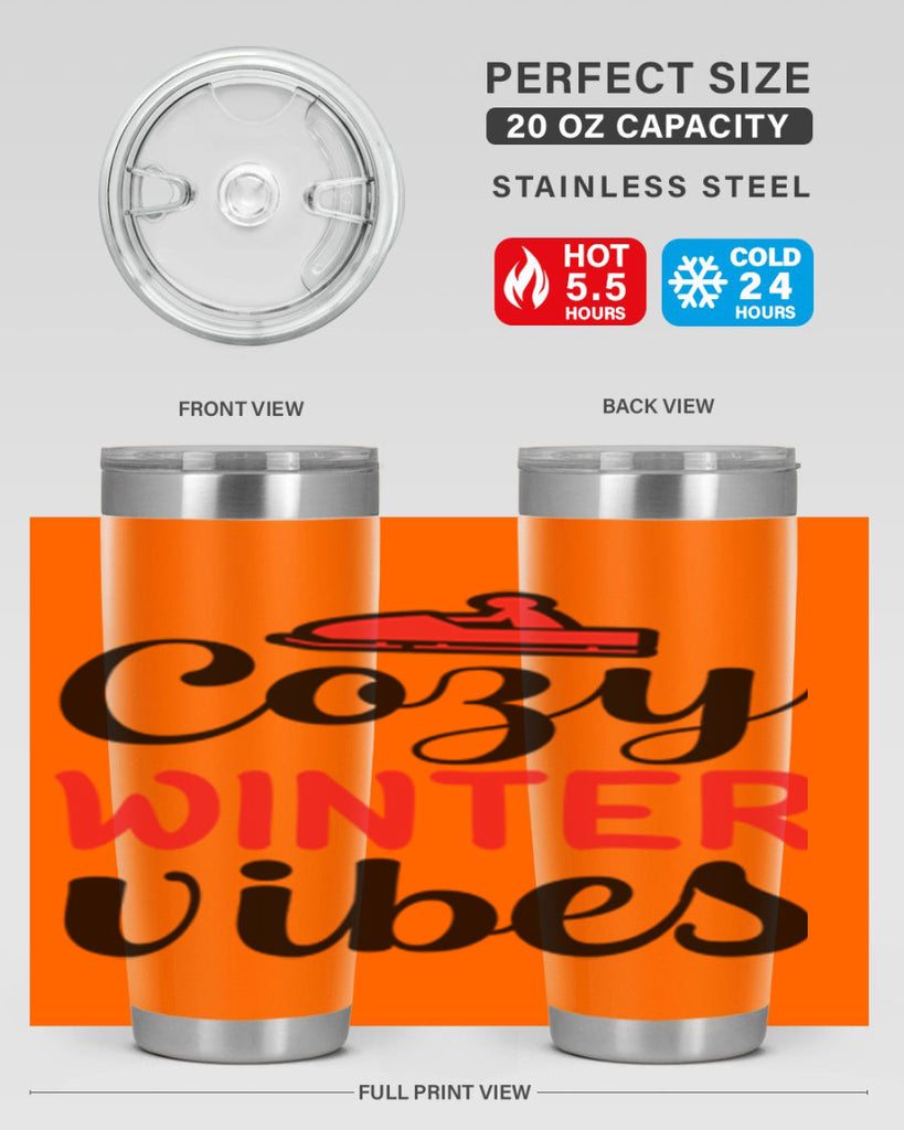 Cozy winter vibes 68#- winter- Tumbler