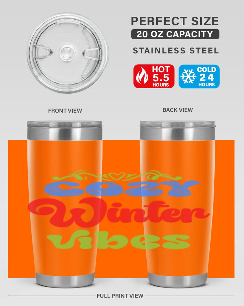 Cozy winter vibes 75#- winter- Tumbler