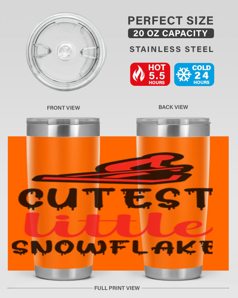 Cutest little snowflake 87#- winter- Tumbler