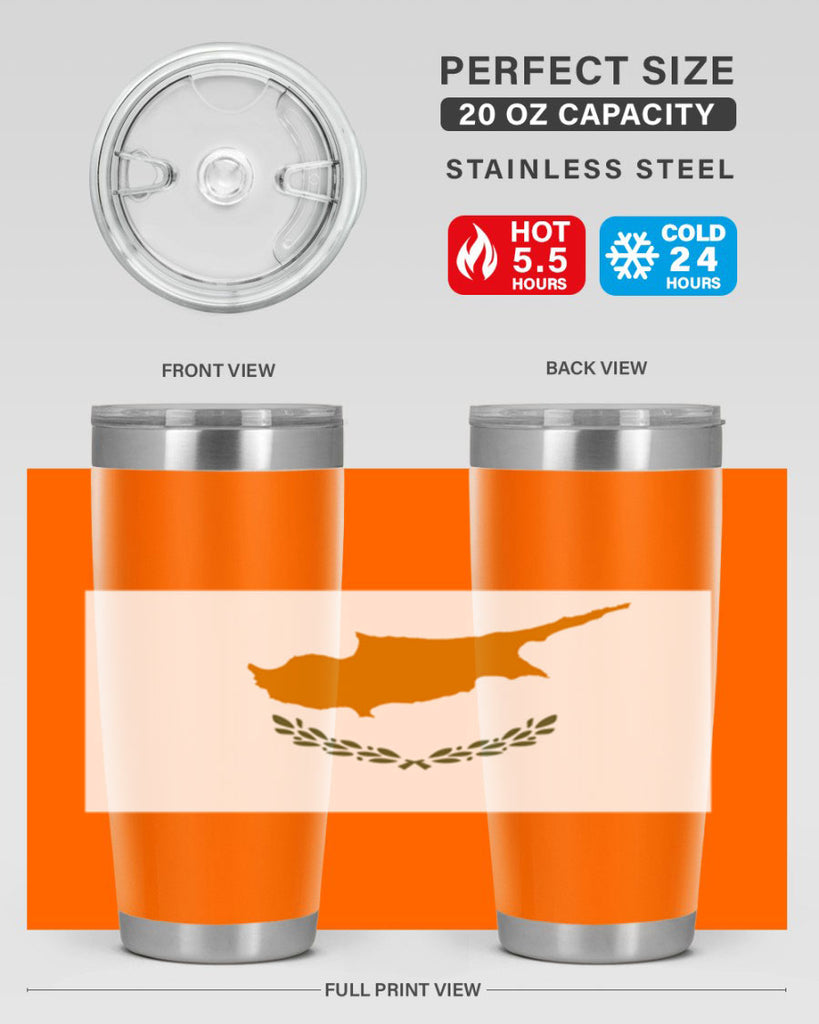 Cyprus 153#- world flags- Tumbler
