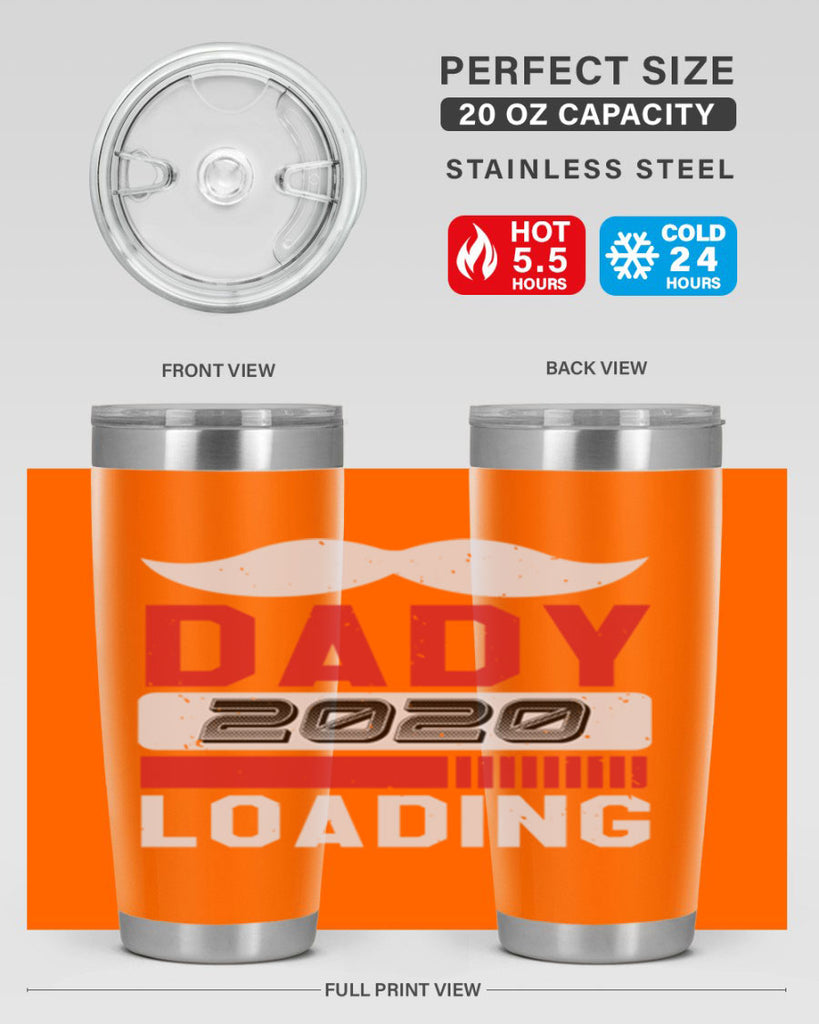 Dady Loading Style 44#- baby shower- tumbler