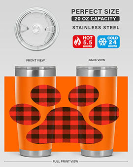 Dog Paw Style 95#- dog- Tumbler