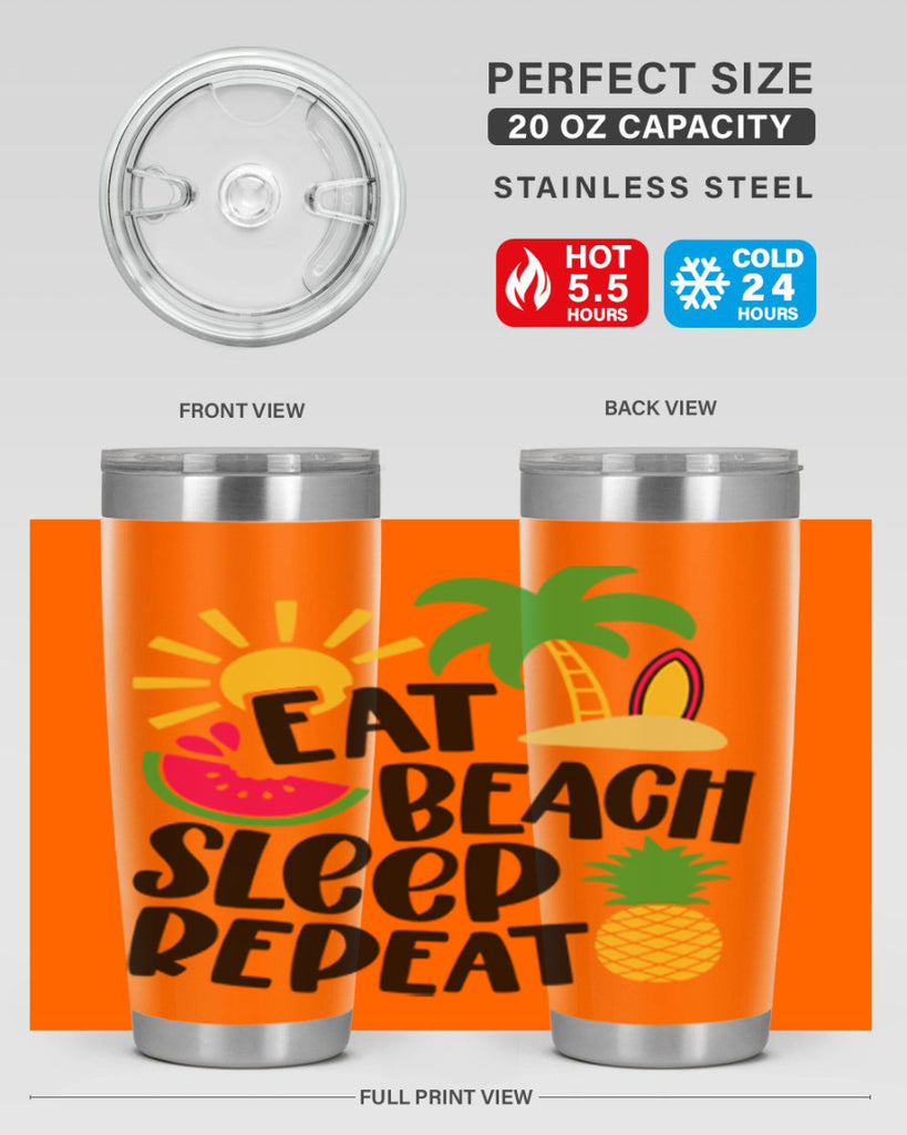 Eat Beach Sleep Repeat Style 47#- summer- Tumbler