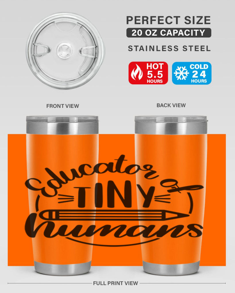 Educator Of Tiny Humans Style 76#- teacher- tumbler