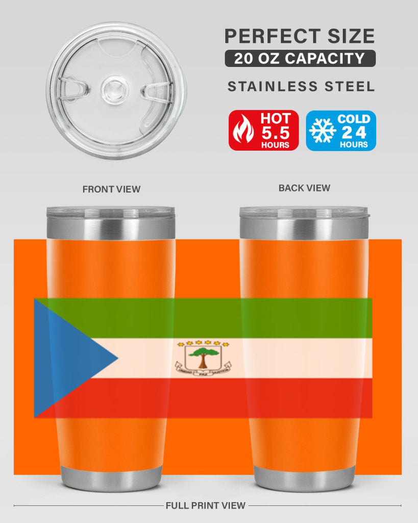 Equatorial Guinea 144#- world flags- Tumbler