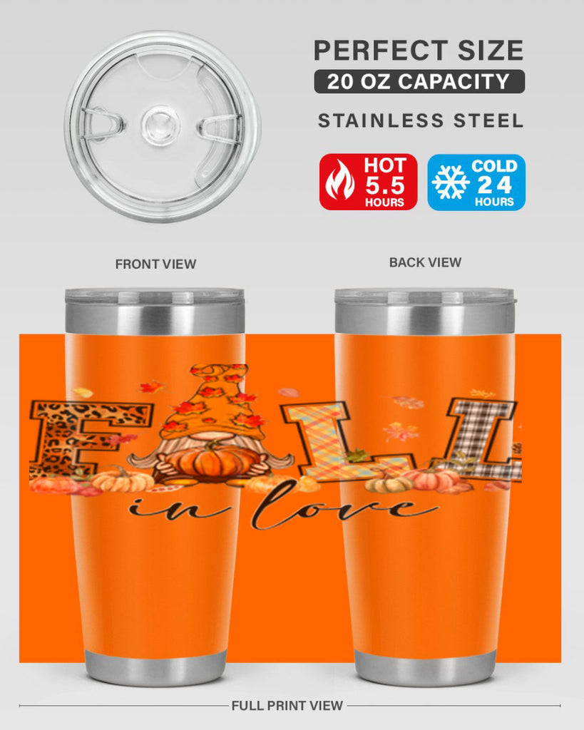 FALLinloveFallGnome 151#- fall- Tumbler