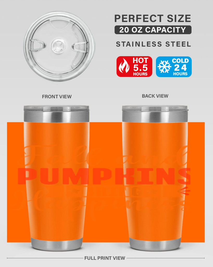 Fall And Pumpkins Bring Happiness Design 84#- fall- Tumbler