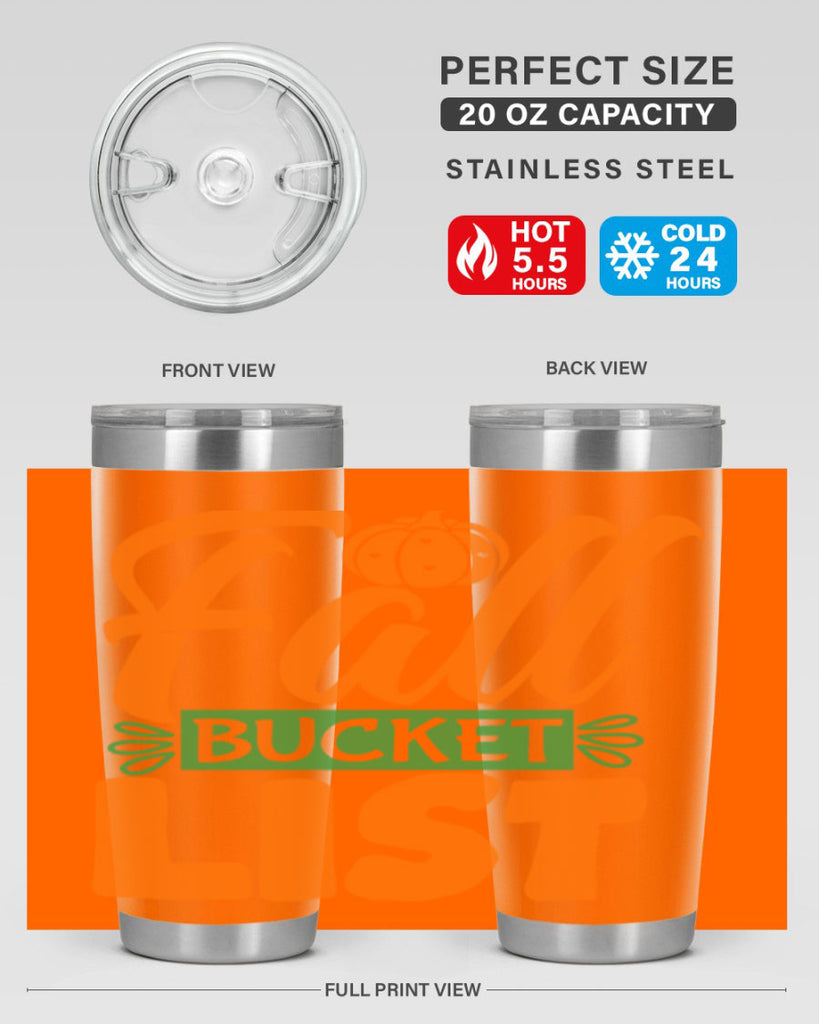Fall Bucket List 93#- fall- Tumbler