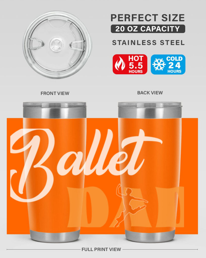 Fitted Dance Dad Ballet SVG Ballet 39#- ballet- Tumbler