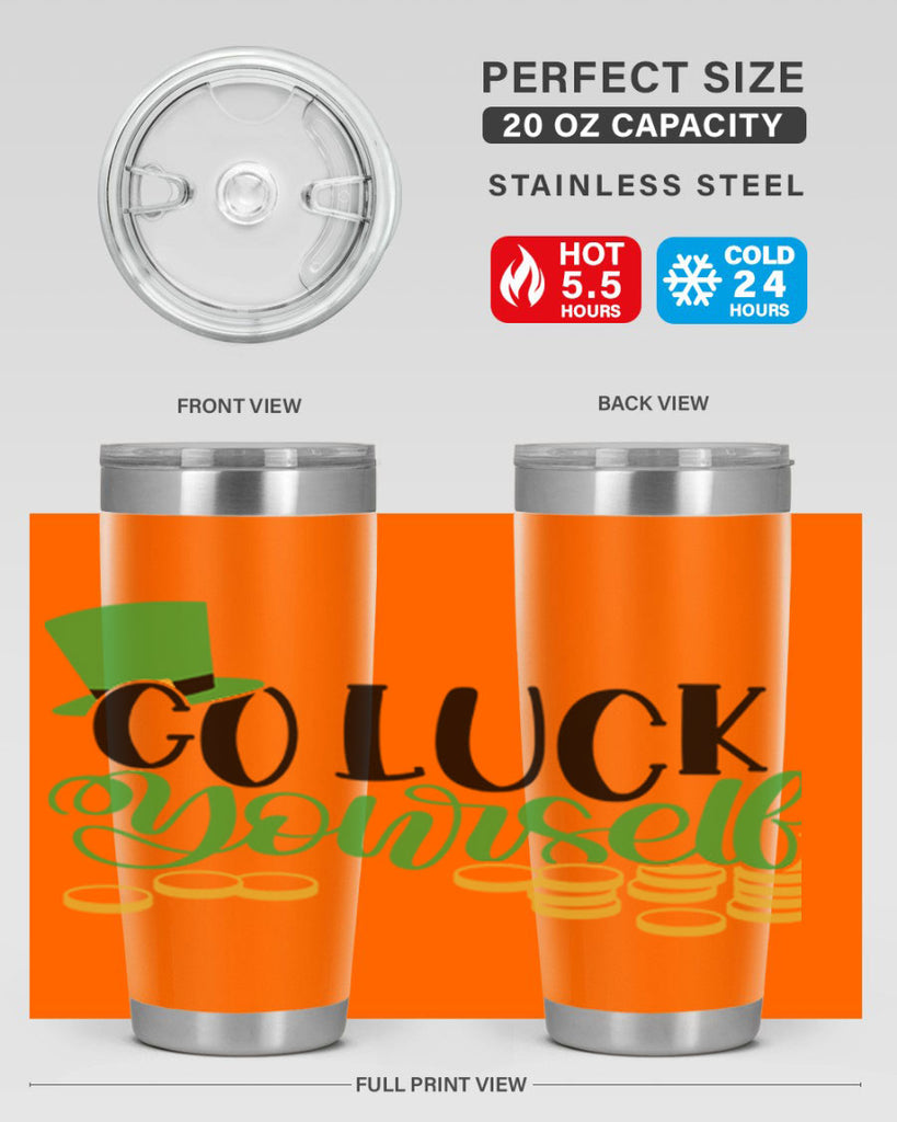 Go Lucky Yourself Style 98#- St Patricks Day- Tumbler