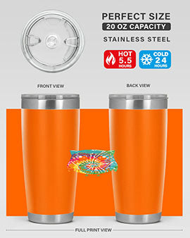 Graphic Owl Tiedye A TurtleRabbit 8#- owl- Tumblers