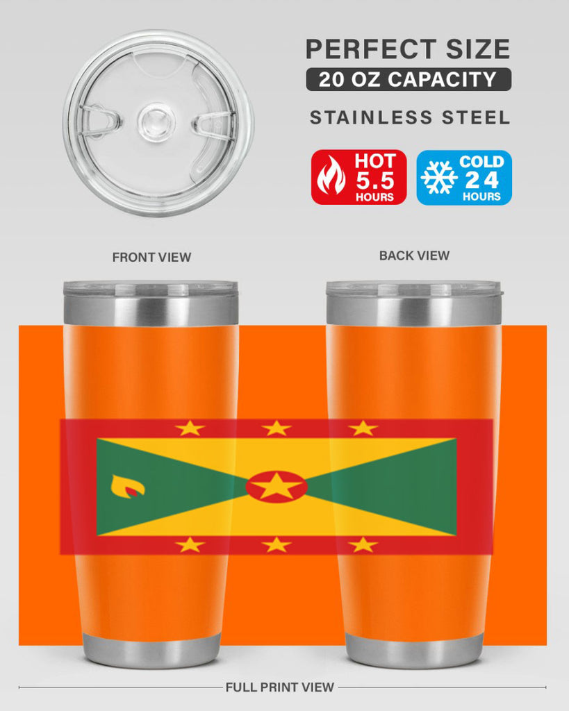 Grenada 130#- world flags- Tumbler