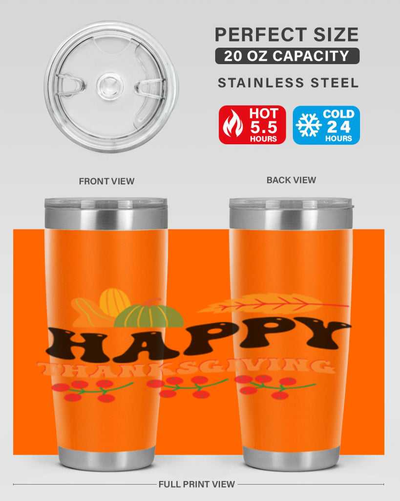 Happy Thanksgiving 251#- fall- Tumbler