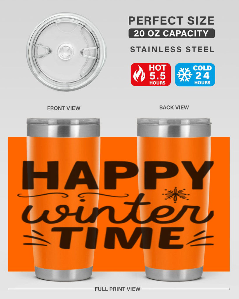Happy Winter Time134#- winter- Tumbler