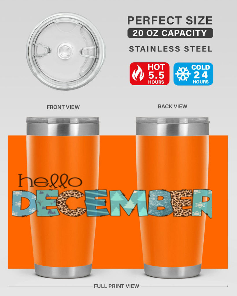 Hello December 187#- winter- Tumbler