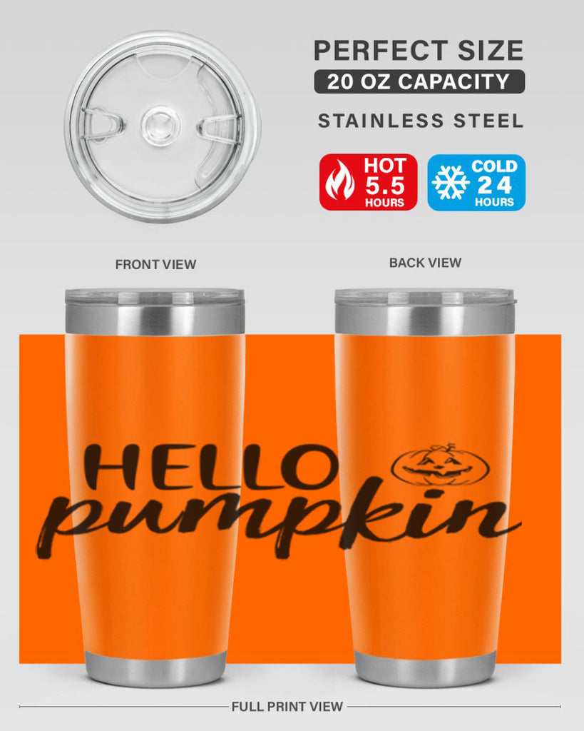 Hello Pumpkin 286#- fall- Tumbler