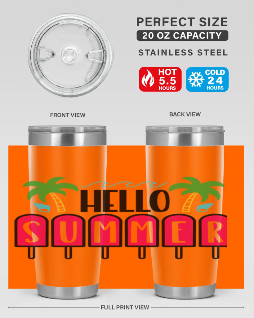 Hello Summer Style 39#- summer- Tumbler