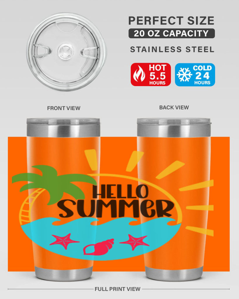 Hello Summer Style 40#- summer- Tumbler