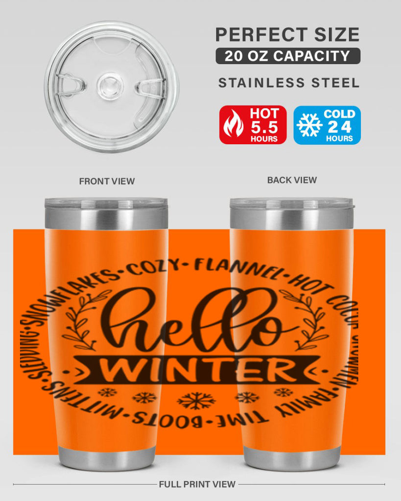 Hello Winter 163#- winter- Tumbler