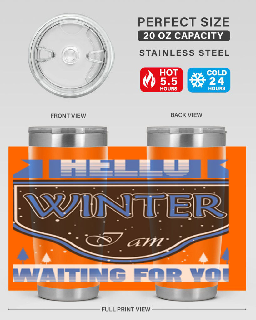 Hello Winter 164#- winter- Tumbler