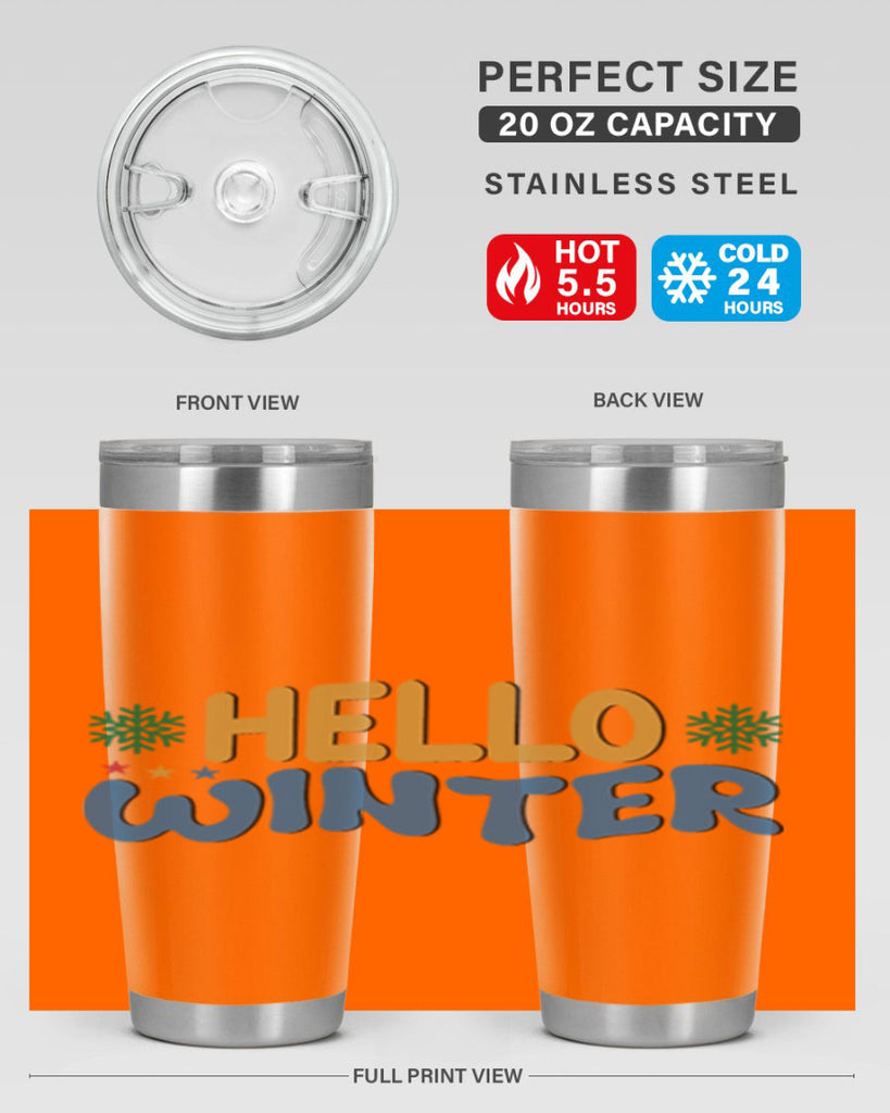Hello Winter 181#- winter- Tumbler