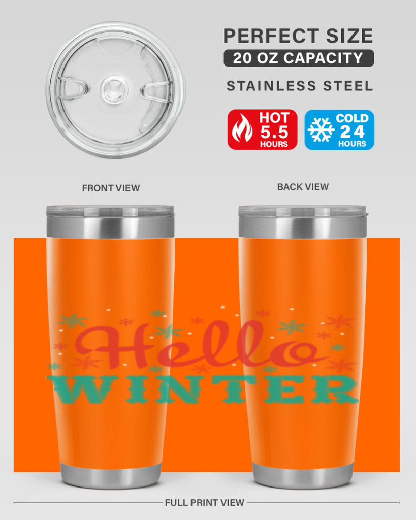 Hello Winter 182#- winter- Tumbler