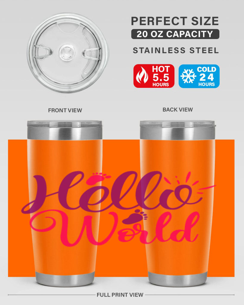 Hello World Style 260#- baby- tumbler