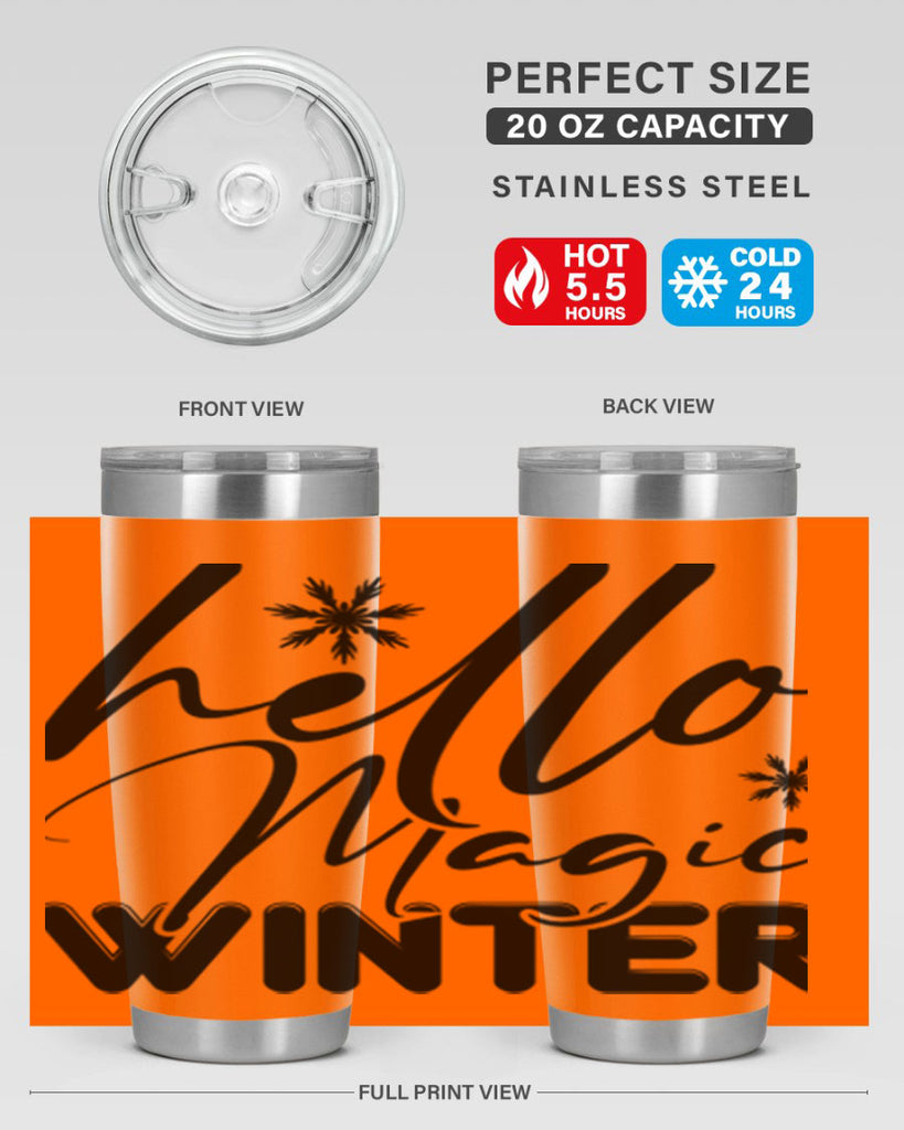 Hello magic winter 178#- winter- Tumbler
