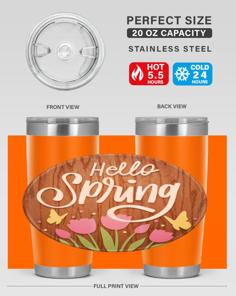 Hello spring Mockup202#- spring- Tumbler